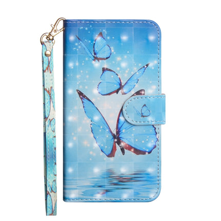 For Samsung Galaxy Note 20 Ultra 3D Painting Pattern Horizontal Flip TPU + PU Leather Case with Holder & Card Slots & Wallet(Three Butterflies)-garmade.com