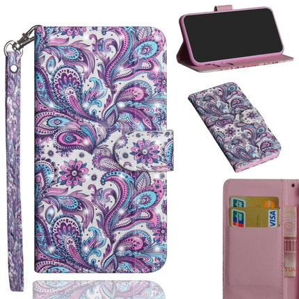 For Samsung Galaxy Note 20 Ultra 3D Painting Pattern Horizontal Flip TPU + PU Leather Case with Holder & Card Slots & Wallet(Swirl Pattern)-garmade.com