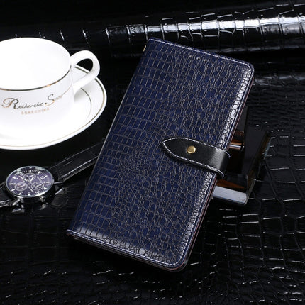 For Samsung Galaxy Note20 idewei Crocodile Texture Horizontal Flip Leather Case with Holder & Card Slots & Wallet(Dark Blue)-garmade.com