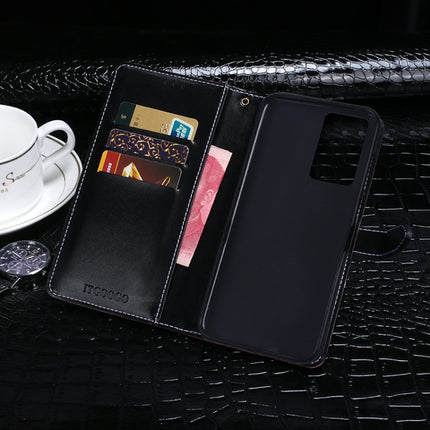 For Samsung Galaxy Note20 Ultra idewei Crocodile Texture Horizontal Flip Leather Case with Holder & Card Slots & Wallet(Black)-garmade.com