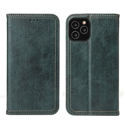 For iPhone 12 mini Fierre Shann Retro Tree Bark Texture PU Magnetic Horizontal Flip Leather Case with Holder & Card Slots & Wallet(Green)-garmade.com