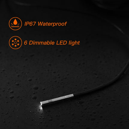 F240 3.9mm HD 1080P IP67 Waterproof WiFi Direct Connection Digital Endoscope, Cable Length:2m(Black)-garmade.com