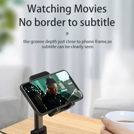 T6 2 in 1 Portable Folding Stand Wireless Charging, Style:Single Charge(Black)-garmade.com