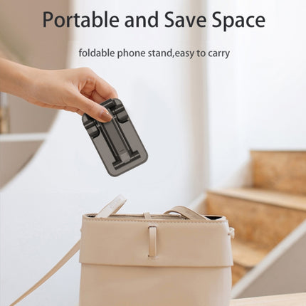 T6 2 in 1 Portable Folding Stand Wireless Charging, Style:Single Charge(Black)-garmade.com