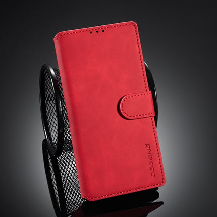 For Samsung Galaxy Note20 Ultra DG.MING Retro Oil Side Horizontal Flip Case with Holder & Card Slots & Wallet(Red)-garmade.com