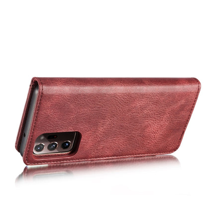 For Samsung Galaxy Note20 Ultra DG.MING Crazy Horse Texture Flip Detachable Magnetic Leather Case with Holder & Card Slots & Wallet(Red)-garmade.com