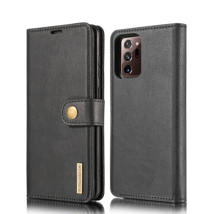 For Samsung Galaxy Note20 Ultra DG.MING Crazy Horse Texture Flip Detachable Magnetic Leather Case with Holder & Card Slots & Wallet(Black)-garmade.com