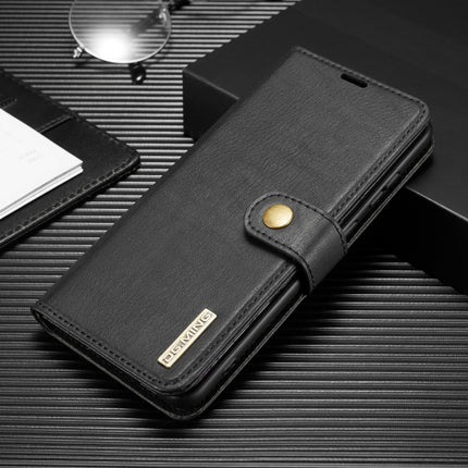 For Samsung Galaxy Note20 Ultra DG.MING Crazy Horse Texture Flip Detachable Magnetic Leather Case with Holder & Card Slots & Wallet(Black)-garmade.com