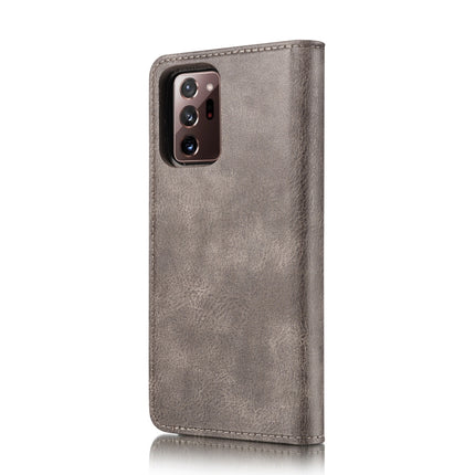 For Samsung Galaxy Note20 Ultra DG.MING Crazy Horse Texture Flip Detachable Magnetic Leather Case with Holder & Card Slots & Wallet(Gray)-garmade.com