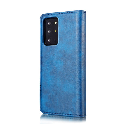 For Samsung Galaxy Note20 Ultra DG.MING Crazy Horse Texture Flip Detachable Magnetic Leather Case with Holder & Card Slots & Wallet (Blue)-garmade.com