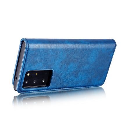 For Samsung Galaxy Note20 Ultra DG.MING Crazy Horse Texture Flip Detachable Magnetic Leather Case with Holder & Card Slots & Wallet (Blue)-garmade.com