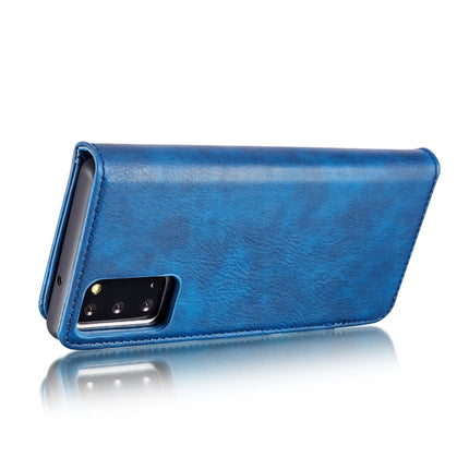 For Samsung Galaxy Note20 DG.MING Crazy Horse Texture Flip Detachable Magnetic Leather Case with Holder & Card Slots & Wallet (Blue)-garmade.com