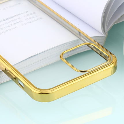 For iPhone 12 / 12 Pro Ultra-thin Plating TPU Protective Soft Case(Gold)-garmade.com