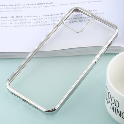 For iPhone 12 / 12 Pro Ultra-thin Plating TPU Protective Soft Case(Silver)-garmade.com