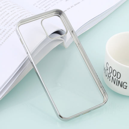 For iPhone 12 / 12 Pro Ultra-thin Plating TPU Protective Soft Case(Silver)-garmade.com