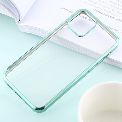 For iPhone 12 / 12 Pro Ultra-thin Plating TPU Protective Soft Case (Green)-garmade.com