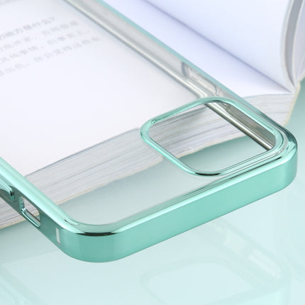For iPhone 12 / 12 Pro Ultra-thin Plating TPU Protective Soft Case (Green)-garmade.com