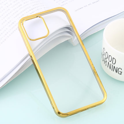 For iPhone 12 Pro Max Ultra-thin Plating TPU Protective Soft Case(Gold)-garmade.com
