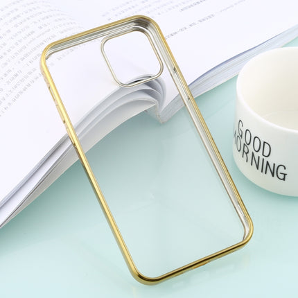 For iPhone 12 Pro Max Ultra-thin Plating TPU Protective Soft Case(Gold)-garmade.com