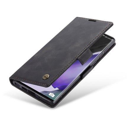 For Samsung Galaxy Note20 CaseMe Multifunctional Horizontal Flip Leather Case, with Card Slot & Holder & Wallet(Black)-garmade.com