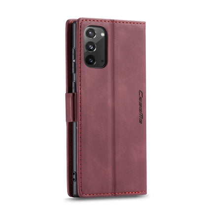 For Samsung Galaxy Note20 CaseMe Multifunctional Horizontal Flip Leather Case, with Card Slot & Holder & Wallet(Wine Red)-garmade.com