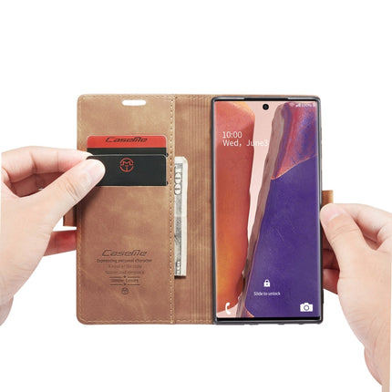 For Samsung Galaxy Note20 Ultra CaseMe Multifunctional Horizontal Flip Leather Case, with Card Slot & Holder & Wallet(Brown)-garmade.com