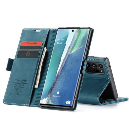 For Samsung Galaxy Note20 Ultra CaseMe Multifunctional Horizontal Flip Leather Case, with Card Slot & Holder & Wallet(Blue)-garmade.com