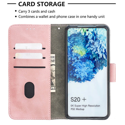 For Samsung Galaxy S20+ Matching Color Crocodile Texture Horizontal Flip PU Leather Case with Wallet & Holder & Card Slots(Rose Gold)-garmade.com