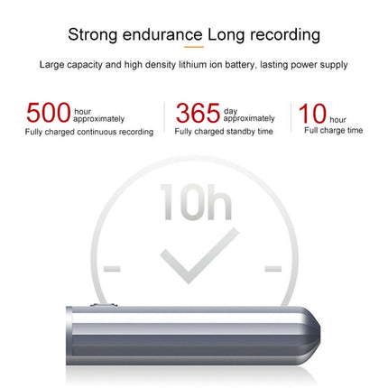 JNN Q72 HD Noise Reduction Long Standby Smart Voice Recorder Recording Device, Capacity:32GB (Black)-garmade.com