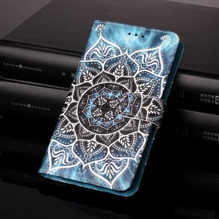 For Samsung Galaxy Note20 Ultra Colored Drawing Pattern Plain Weave Horizontal Flip Leather Case with Holder & Card Slot & Wallet & Lanyard(Undersea Mandala)-garmade.com