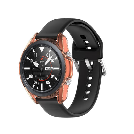 For Samsung Galaxy Watch 3 41mm Transparent TPU Watch Protective Case(Orange)-garmade.com