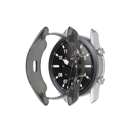 For Samsung Galaxy Watch 3 41mm Transparent TPU Watch Protective Case(Black)-garmade.com