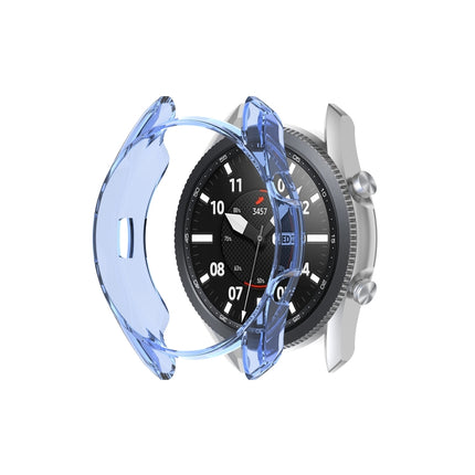 For Samsung Galaxy Watch 3 41mm Transparent TPU Watch Protective Case(Blue)-garmade.com
