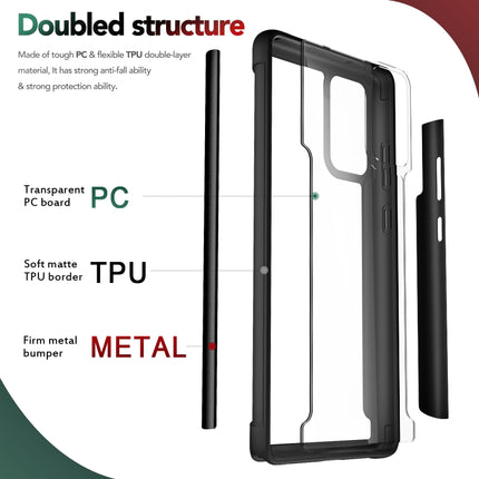 For Samsung Galaxy Note20 Iron Man Series Metal PC + TPU Protective Case(Black)-garmade.com