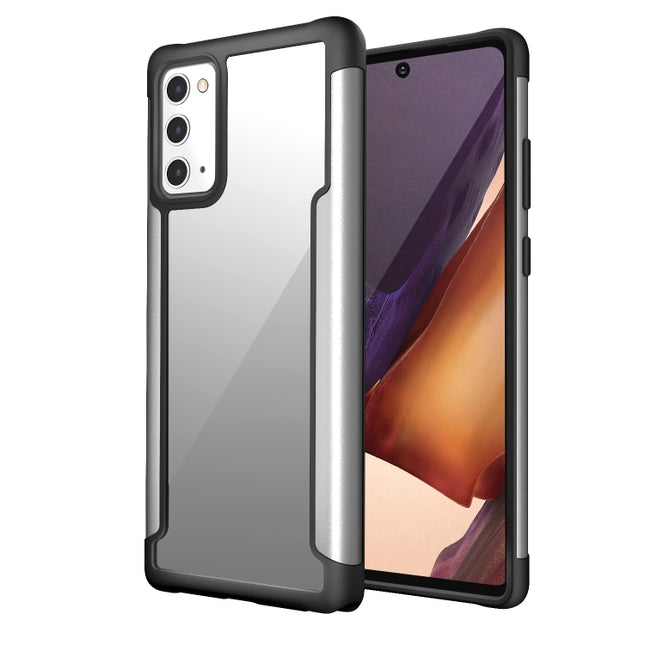 For Samsung Galaxy Note20 Iron Man Series Metal PC + TPU Protective Case(Silver)-garmade.com