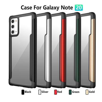 For Samsung Galaxy Note20 Iron Man Series Metal PC + TPU Protective Case(Silver)-garmade.com