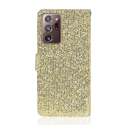 For Samsung Galaxy Note 20 Ultra Glitter Powder Horizontal Flip Leather Case with Card Slots & Holder & Lanyard(Gold)-garmade.com