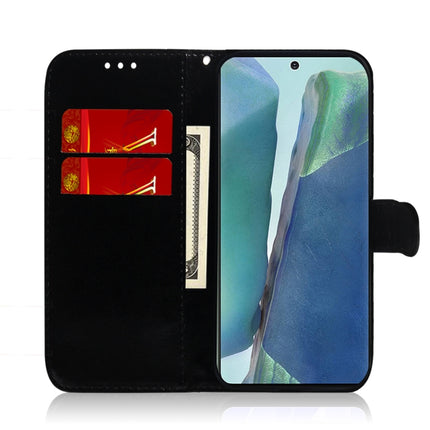 For Samsung Galaxy Note20 Imitated Mirror Surface Horizontal Flip Leather Case with Holder & Card Slots & Wallet & Lanyard(Black)-garmade.com
