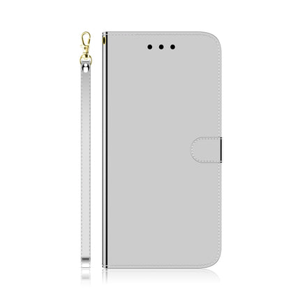 For Samsung Galaxy Note20 Ultra Imitated Mirror Surface Horizontal Flip Leather Case with Holder & Card Slots & Wallet & Lanyard(Silver)-garmade.com