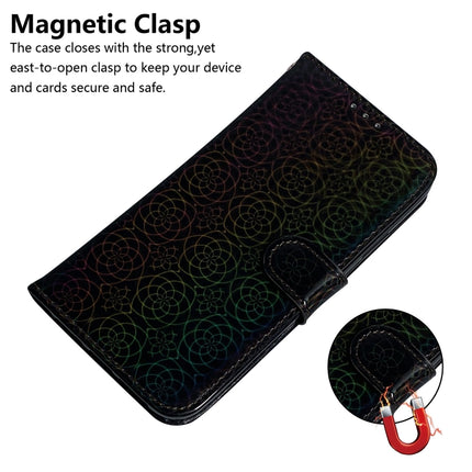 For Samsung Galaxy Note20 Ultra Solid Color Colorful Magnetic Buckle Horizontal Flip PU Leather Case with Holder & Card Slots & Wallet & Lanyard(Black)-garmade.com