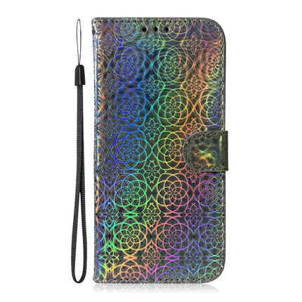 For Samsung Galaxy Note20 Ultra Solid Color Colorful Magnetic Buckle Horizontal Flip PU Leather Case with Holder & Card Slots & Wallet & Lanyard(Silver)-garmade.com