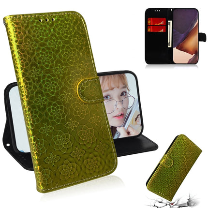 For Samsung Galaxy Note20 Ultra Solid Color Colorful Magnetic Buckle Horizontal Flip PU Leather Case with Holder & Card Slots & Wallet & Lanyard(Gold)-garmade.com