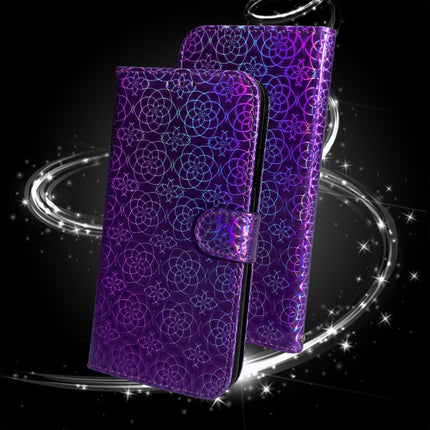 For Samsung Galaxy Note20 Ultra Solid Color Colorful Magnetic Buckle Horizontal Flip PU Leather Case with Holder & Card Slots & Wallet & Lanyard(Purple)-garmade.com