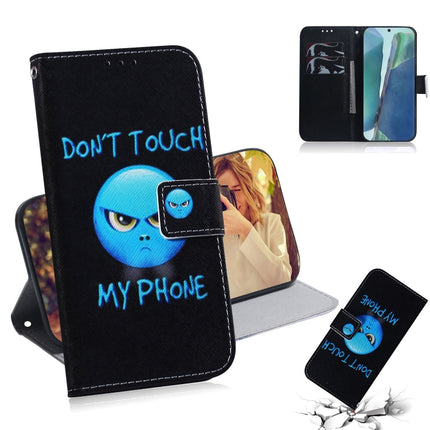 For Samsung Galaxy Note 20 Coloured Drawing Horizontal Flip Leather Case, with Holder & Card Slots & Wallet(Anger)-garmade.com