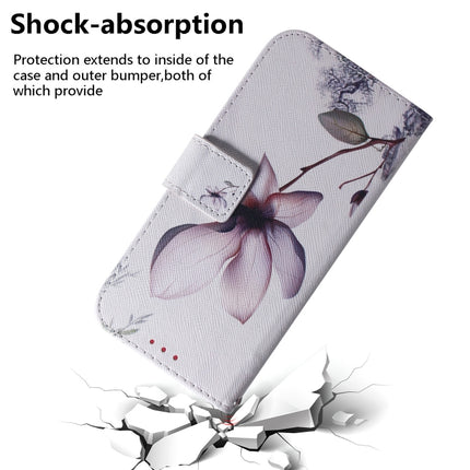For Samsung Galaxy Note 20 Coloured Drawing Horizontal Flip Leather Case, with Holder & Card Slots & Wallet(Magnolia Flower)-garmade.com