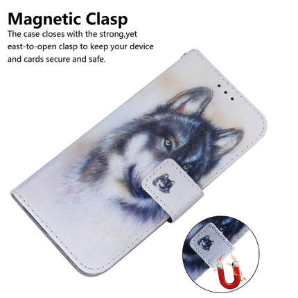 For Samsung Galaxy Note 20 Ultra Coloured Drawing Horizontal Flip Leather Case, with Holder & Card Slots & Wallet(White Wolf)-garmade.com