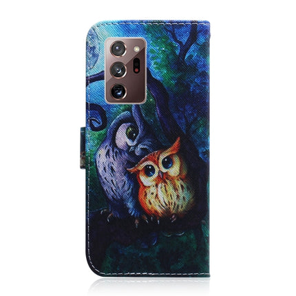 For Samsung Galaxy Note 20 Ultra Coloured Drawing Horizontal Flip Leather Case, with Holder & Card Slots & Wallet(Oil Painting Owl)-garmade.com