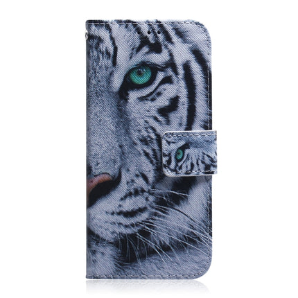 For Samsung Galaxy Note 20 Ultra Coloured Drawing Horizontal Flip Leather Case, with Holder & Card Slots & Wallet(Tiger)-garmade.com