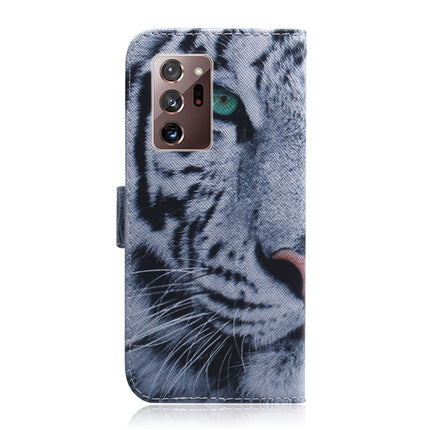 For Samsung Galaxy Note 20 Ultra Coloured Drawing Horizontal Flip Leather Case, with Holder & Card Slots & Wallet(Tiger)-garmade.com