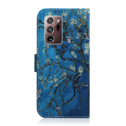 For Samsung Galaxy Note 20 Ultra Coloured Drawing Horizontal Flip Leather Case, with Holder & Card Slots & Wallet(Apricot Flower)-garmade.com